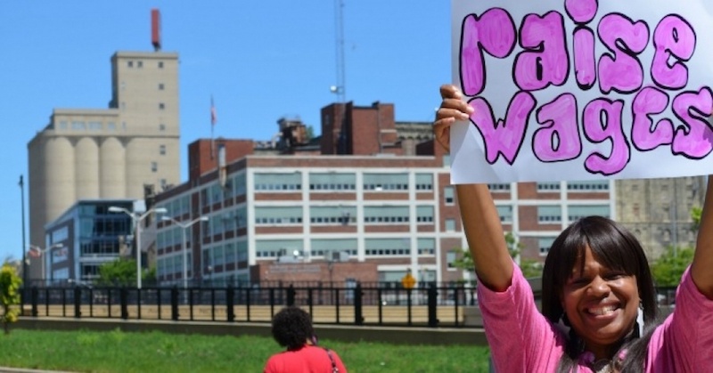 "We all know that our economy is broken. We have seen that elected officials are just failing to do anything about it," said Jonathan Schleifer, executive director of The Fairness Project. (Photo: Wisconsin Jobs Now/cc/flickr)