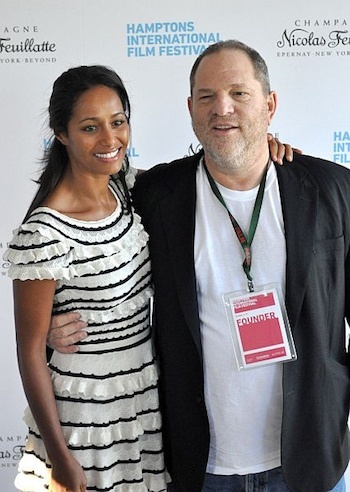 Rula Jabreal and Harvey Weinstein