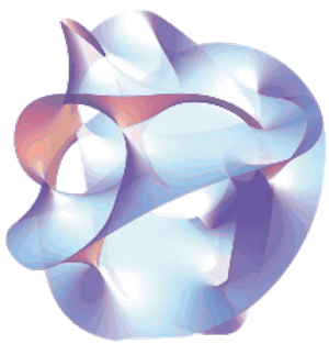 Cross section of the quintic Calabi–Yau manifold.