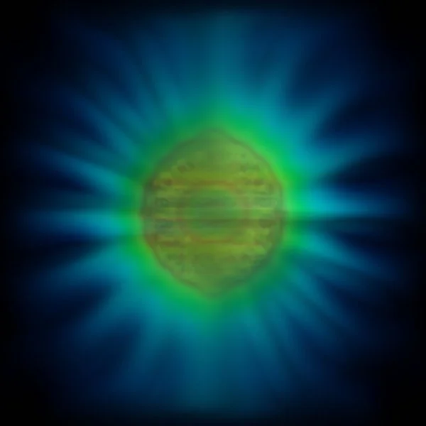 A new theory, that explains how light and matter interact at the quantum level has enabled researchers to define for the first time the precise shape of a single photon. Credit: Dr. Benjamin Yuen
